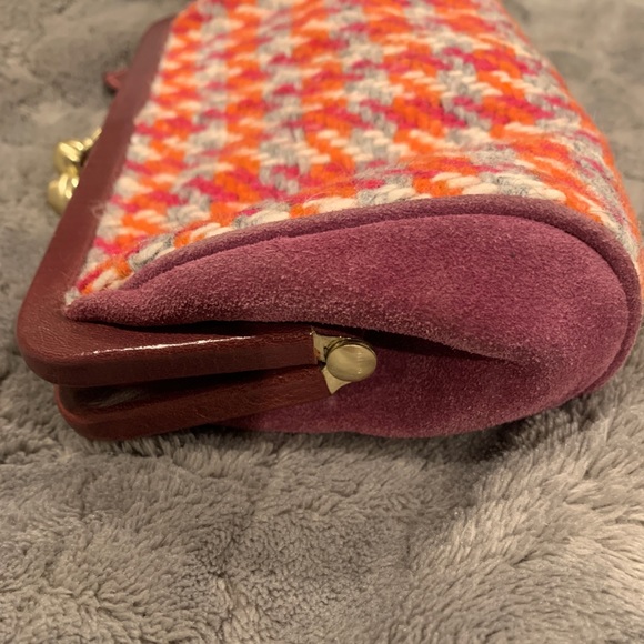 Vintage Coach tweed houndstooth wristlet - Picture 6 of 7